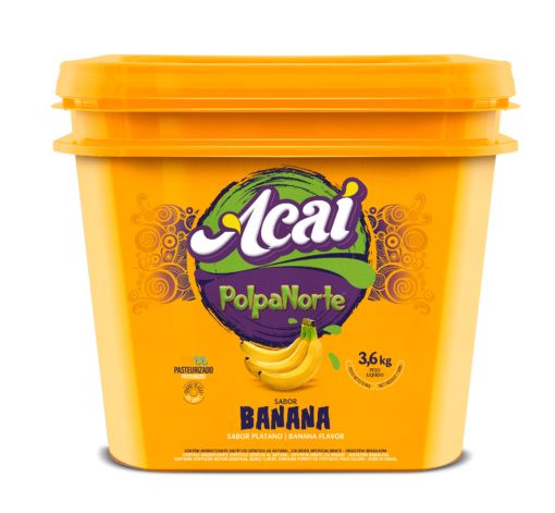 Açaí Mix Balde 3,6kg Banana 1