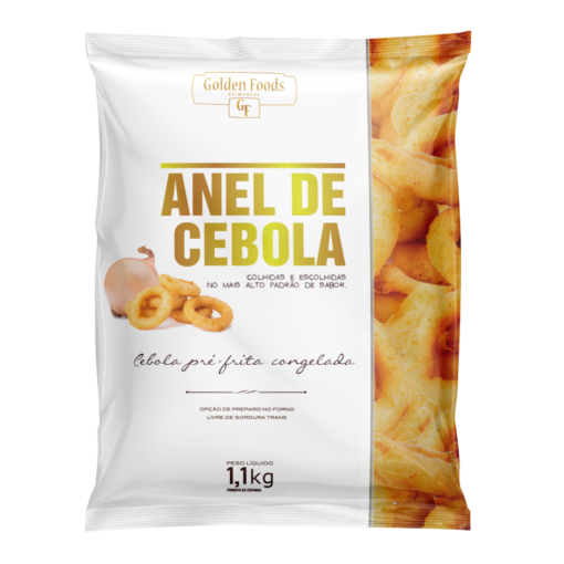 Anel de Cebola Congelado Pacote 1Kg - Golden Foods 1