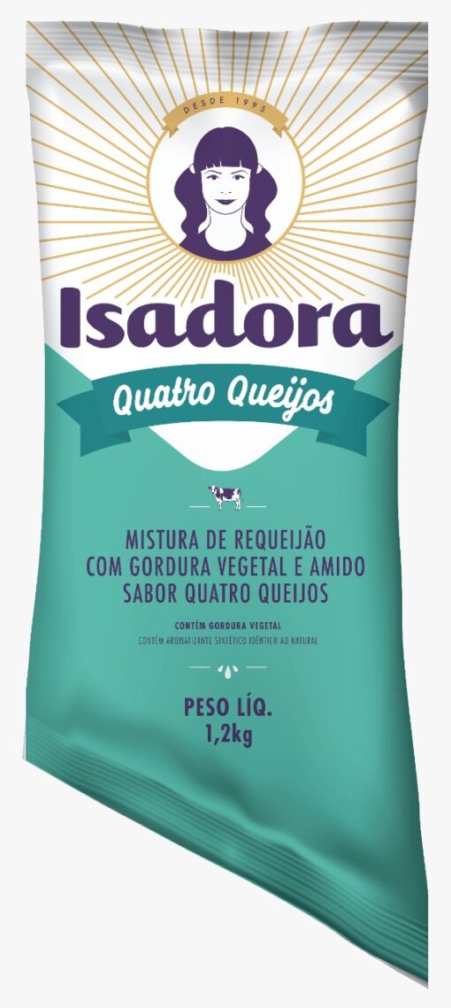 Mistura de Requeijão Sabor 4 Queijos Bisnaga 1,2Kg - Isadora 1