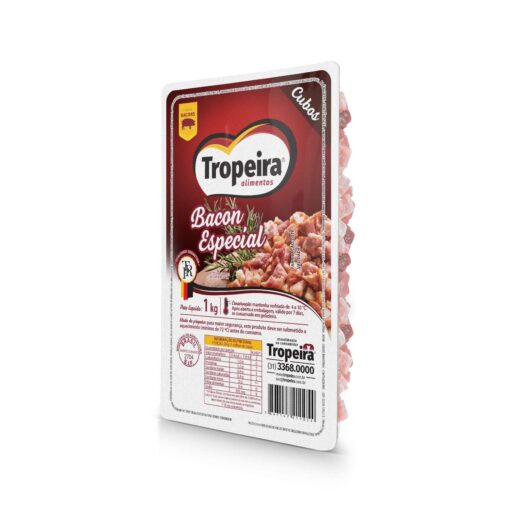 Bacon Especial em Cubos Pacote 1Kg - Tropeira 1