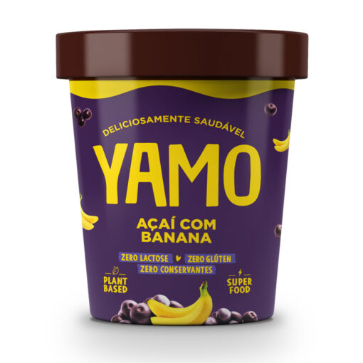 Sorvete de Açaí com Banana YAMO 06x455ml