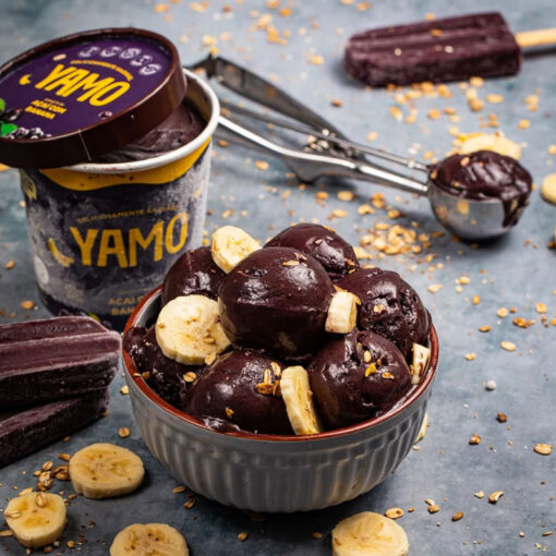 Sorvete de Açaí com Banana YAMO Apresentação