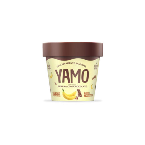 Sorvete de Banana com Chocolate YAMO 12x100ml