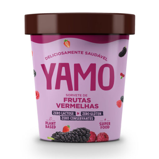 Sorvete de Frutas Vermelhas YAMO 06x455ml