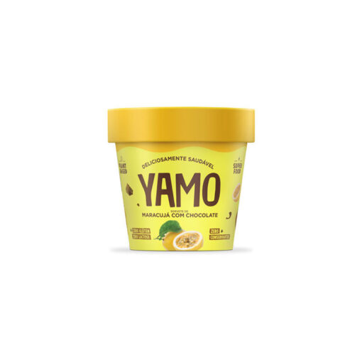 Sorvete de Maracujá com Chocolate YAMO 12x100ml