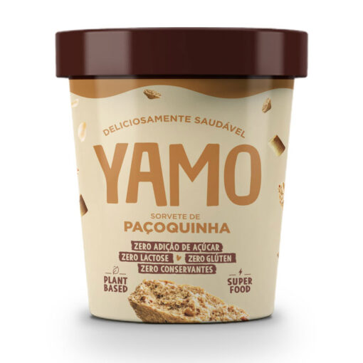 Sorvete de Paçoquinha-YAMO 06x455ml